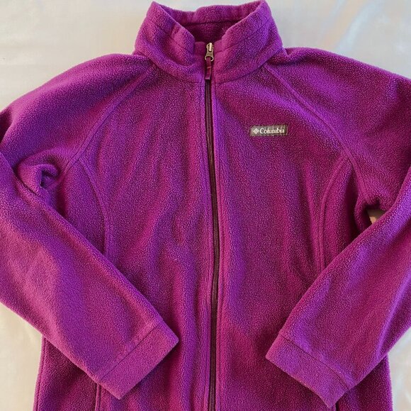 Columbia Benton Springs full zip purple fleece jacket Womens Extra Large warm - Picture 4 of 10